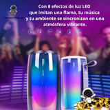 PARLANTE PORTATIL LUZ LED EFECTO FLAMA 🔥🔥🔥