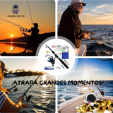 🎣🌊 ¡Atrapa tu próxima gran aventura con nuestra caña de pescar telescópica portátil! 🌊🎣