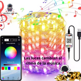 🌲LUCES NAVIDEÑAS LED RGB SMART 🌲CON BLUETOOTH - A PRUEBA DE AGUA 🌲