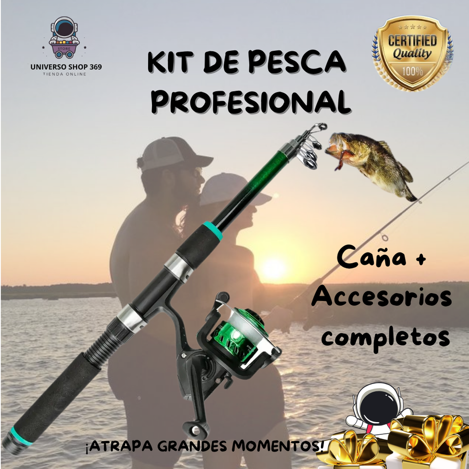 🎣🌊 ¡Atrapa tu próxima gran aventura con nuestra caña de pescar telescópica portátil! 🌊🎣