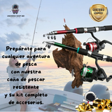 🎣🌊 ¡Atrapa tu próxima gran aventura con nuestra caña de pescar telescópica portátil! 🌊🎣