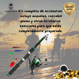 🎣🌊 ¡Atrapa tu próxima gran aventura con nuestra caña de pescar telescópica portátil! 🌊🎣