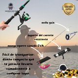 🎣🌊 ¡Atrapa tu próxima gran aventura con nuestra caña de pescar telescópica portátil! 🌊🎣